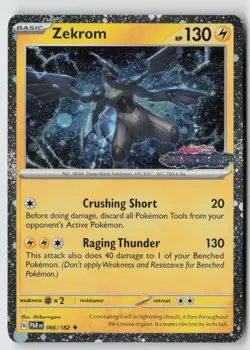 Zekrom (Paradox Rift Stamped) 066/182 - Misc Cards & Products Holo - PTCG - Image 1