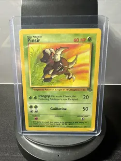 Pokemon TCG Pinsir Jungle Set Holo Card 9/64 Unlimited Non-Holo 25/64 - Image 1