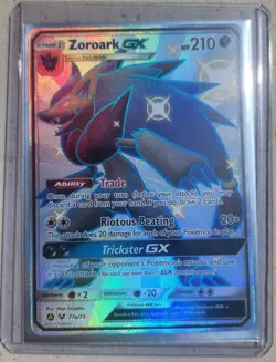 Pokemon TCG Zoroark GX Card 77a/73 Hidden Fates Shiny Secret Rate - Image 1