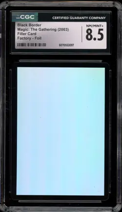 Magic The Gathering MTG Black Border Filler Card Factory Foil CGC 8.5 - Image 1