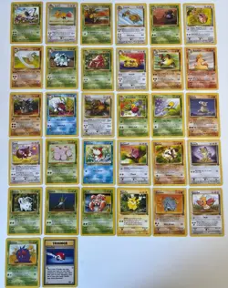 Pokemon Jungle Uncommon/Common Complete Set x32 Cards Near Mint - Image 1