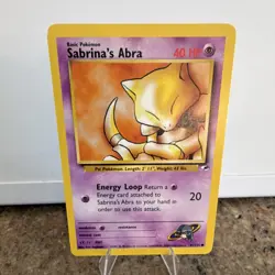 Pokemon Sabrina's Abra 091/132 Gym Heroes Common 40 HP Regular English Card - Image 1