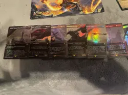 Lot of 474 Magic The Gathering Lord of the Rings Art Cards Gold Stamp 40+ Holos - Image 5