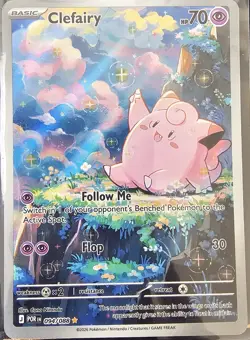 Pokemon Clefairy 094/088 POR Full Art Holo Rare Basic Card 2026 - Image 1