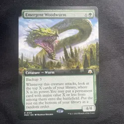 Emergent Woodwurm Extended Art 124 R Commander:March of the Machine NM Free Ship - Image 1