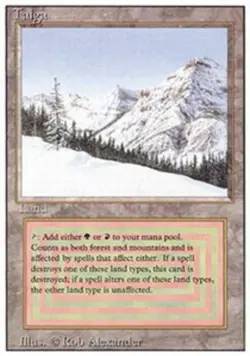 Taiga PL/MP, English MTG Revised Edition - Image 1