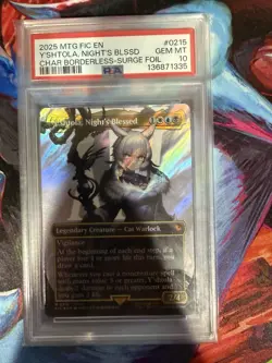 Y'shtola, Night's Blessed Borderless Surge Foil Commander: Final Fantasy PSA 10 - Image 1