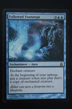 Magic The Gathering MTG FOLLOWED FOOTSTEPS Ravnica: City of Guilds HP Played - Image 1