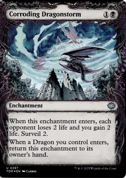 Corroding Dragonstorm - 297 - Foil - TDM - NM - MTG Magic the Gathering - Image 1