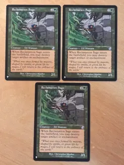 Magic the Gathering MTG 1x Reclamation Sage Retro Frame The List NM - Image 1