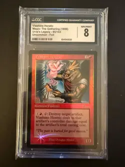 magic the gathering - vashino heretic Urza’s saga foil CGC 8 - Image 1