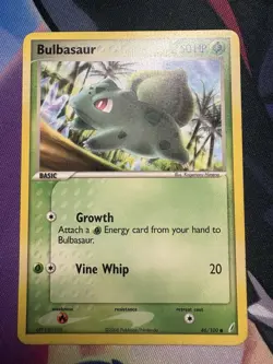 Pokemon TCG Bulbasaur EX Crystal Guardians 46/100 Regular Common Card MP/HP - Image 1