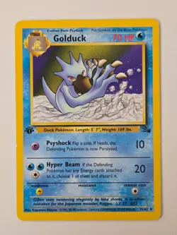 Pokemon Golduck 35/62 1st Edition - Fossil - WOTC 1999 - Image 1