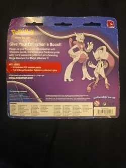 Pokemon XY BREAKthrough Blister 3 Pack Mega Mewtwo Y Pin TCG Sealed Evolution - Image 2