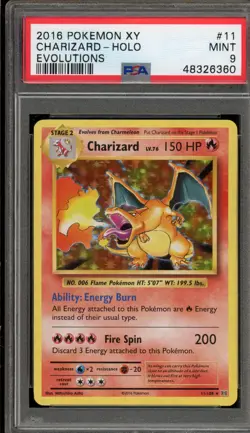Pokemon Charizard XY Evolutions Holo Rare #11 PSA 9 Mint - Image 1