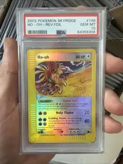 Pokemon Ho-Oh Skyridge Crystal Reverse Holo Rare #149 PSA 10 Gem Mint - Image 1
