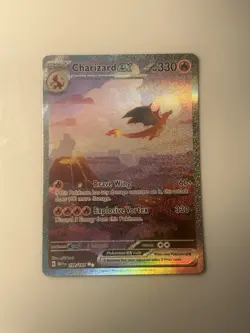 Pokemon Charizard ex 199/165 Special Illustration Rare Holo Scarlet & Violet 151 - Image 1