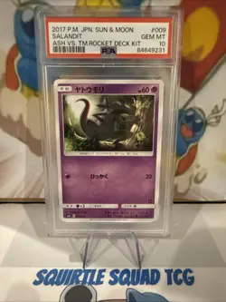 Salandit #9 Pokemon Japanese Ash Vs Rocket Deck Kit PSA 10 - Image 1