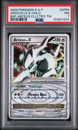 2009 Pokemon D&P #DP53 Arceus LV.X-Holo BSP- Arceus Collector's Tin PSA 7 - Image 1