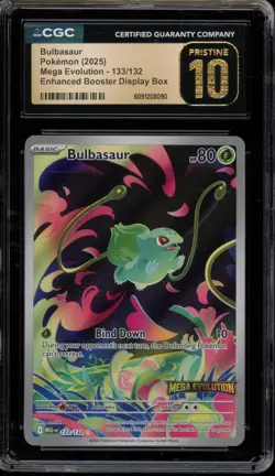 Pokemon Bulbasaur Mega Evolution Enhanced Bx. Topper #133 CGC 10 Pristine - Image 1