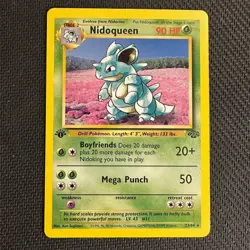 1999 Pokemon Nidoqueen 1st Edition Non-Holo Jungle Set 23/64 Vintage WOTC - Image 1