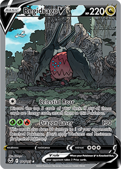 NM-Mint, English Pokemon Holo Regidrago V (Alternate Full Art) - 184/195 - Ultra - Image 1