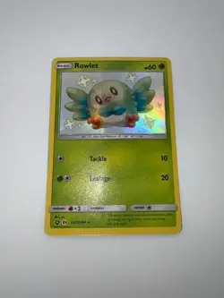 NM Rowlet SV2/SV94 Shiny Holo Rare Hidden Fates Pokemon TCG - Image 2