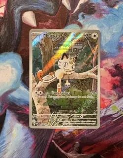 Meowth 106/094 Pokemon TCG Phantasmal Flames Illustration Rare IR NM/M - Image 1