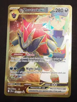 N's Zoroark EX 189/159 Hyper Rare Holo Journey Together Pokemon TCG NM - Image 1