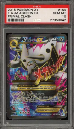 Pokemon M Aggron EX XY Primal Clash Full Art #154 PSA 10 Gem Mint - Image 1