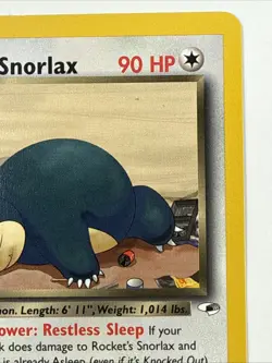 Rocket's Snorlax 033/132 Gym Heroes Regular Near Mint Pokemon TCG - Image 3