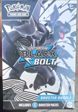 Pokemon Scarlet & Violet Black Bolt Booster Bundle Box - 6 Booster Packs - Image 1