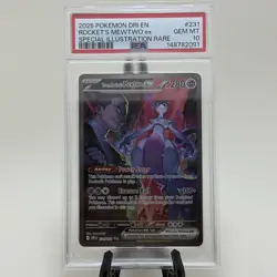 Destined Rivals Team Rocket's Mewtwo ex #231 SIR PSA 10 Gem MT Pokemon TCG - Image 2