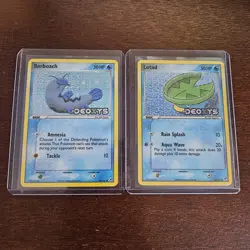 Pokemon Barboach And Lotad Reverse Holo Deoxys. Nm. Great Condition. - Image 1