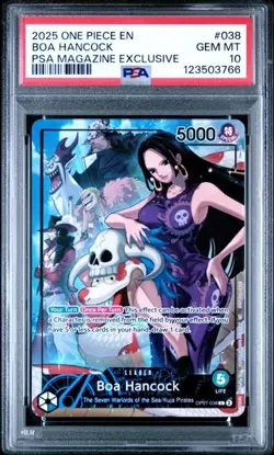 PSA 10 GEM MT 2025 One Piece Boa Hancock Promo PSA Magazine Exclusive #038 - Image 1