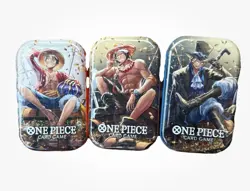 Bandai One Piece Card Game Tin Pack Set Vol. 2 [Set of 3] New, Factory Sealed - Image 1