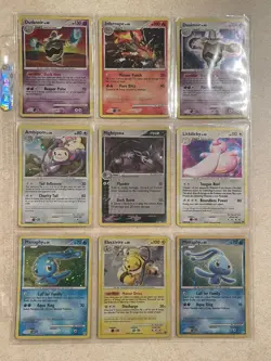 Pokemon Card Lot 9 Vintage Cosmos Holos 🔥 HOLO BLEED ERROR! SWIRLS! 2007-2008 - Image 1