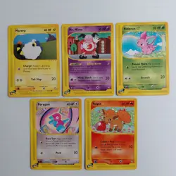 Pokemon TCG Aquapolis set of 17 cards: 3 rares and 14 commons - Image 3