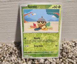 Pokemon TCG Temporal Forces Seedot Reverse Holo Card 3/162 NM - Image 1