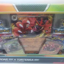 Pokemon Trading Card Game Incineroar Ex & Torterra Ex Special Collection Box New - Image 5