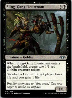 Sling-Gang Lieutenant Magic The Gathering Modern Horizons Card Mint X1 - Image 1