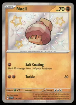 Pokemon Cards Nacli 176/091 Paldean Fates Shiny Rare NM - Image 1