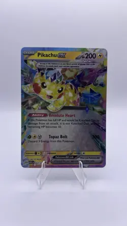 Pokemon Pikachu EX Double Rare Holo SV08 Surging Sparks 057/191 200HP Card - Image 1