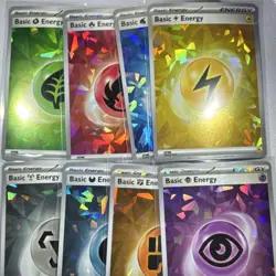 Pokemon Energy Cracked Ice Holo Lot 8 Cards - Image 1