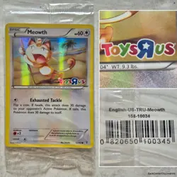 2016 MEOWTH 53/83 Pokemon TCG Toys R Us Promo Holo Generations Card. SEALED NIP - Image 1