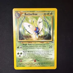 Pokemon Butterfree Neo Discovery 19/75 80 HP Rare Regular English Card - Image 1