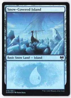 Snow-Covered Island Foil L Kaldheim 278 NM - Image 1