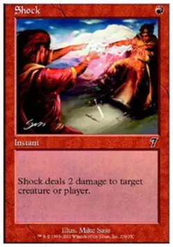 Shock - Foil 7th Edition Moderately Played, English - MTG - Image 1