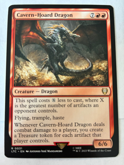 MTG Cavern-Hoard Dragon Commander: the Lord of the Rings NM regular - Image 1