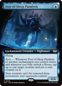 Fear of Sleep Paralysis (Extended Art) [Duskmourn: House of Horror Commander] - Image 1